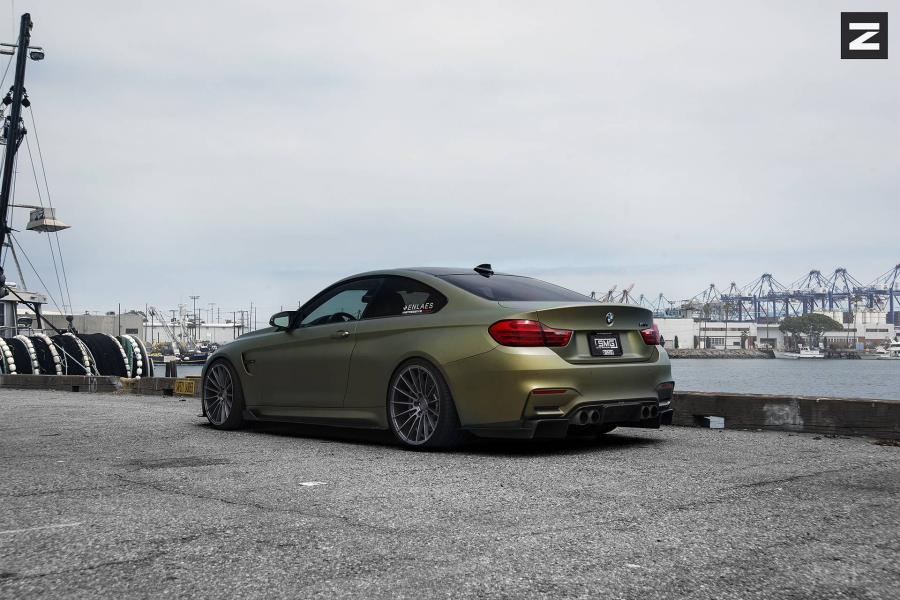  BMW M4 Coupe Matte Gold on Zito Wheels 2016 года  (фото 4 из 10)